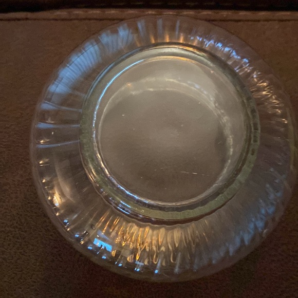 Vintage Rawcliffe Pewter Holiday Lid with Glass Bowl - Picture 4 of 9